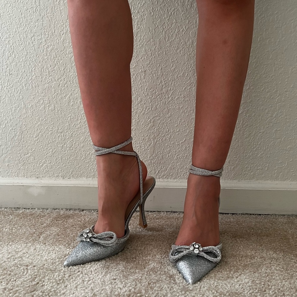 Azalea Wang Silver Pumps